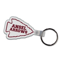 Custom Logo Arrowhead - Soft die cut shape key tag.