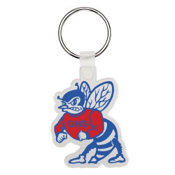 Custom Logo Hornet - Soft die cut shape key tag. Custom Logo Hornet - Soft die cut shape key tag.