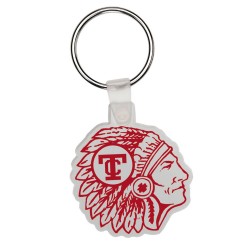 Custom Logo Indian Head - Soft die cut shape key tag.
