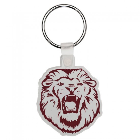 Custom Logo Lion - Soft die cut shape key tag.