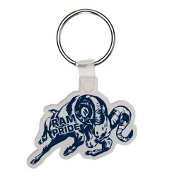 Custom Logo Ram - Soft die cut shape key tag.
