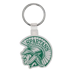 Custom Logo Spartan - Soft die cut shape key tag.