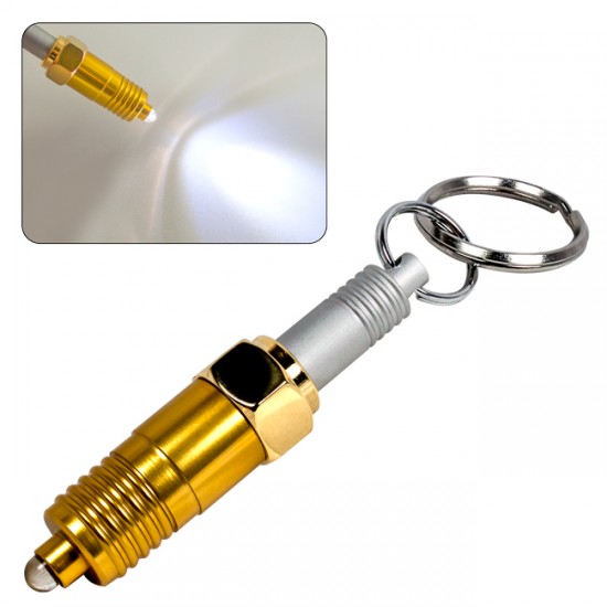 Custom Logo Metal Spark Plug Key Light