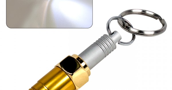 Custom Logo Metal Spark Plug Key Light Clk365