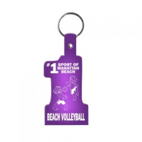 Custom Logo Number Shape - Soft flexible key tag