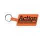 Custom Logo Slanted Rectangle - Rectangular, soft flexible key tag