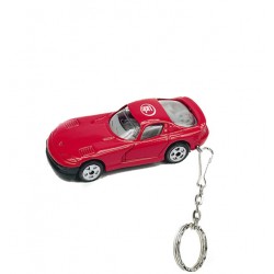 Custom Logo Race car keychain.