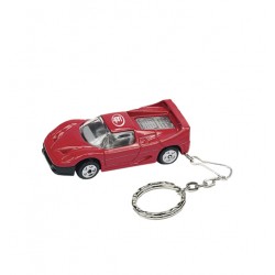 Custom Logo Exotic race car keychain.