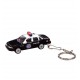 Custom Logo Die cast 1:60 scale miniature police car key chain.