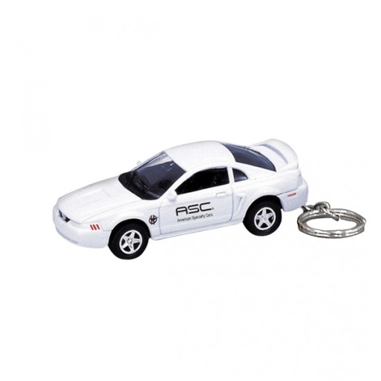 Custom Logo Die cast 1:60 scale miniature Ford Mustang key chain.