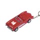 Custom Logo Die cast 1:60 scale miniature 1957 Chevrolet Corvette key chain.