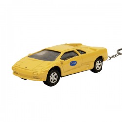Custom Logo Die cast 1:60 scale miniature Lamborghini Diablo key chain.