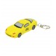 Custom Logo Yellow sports car style stress reliever key chain.