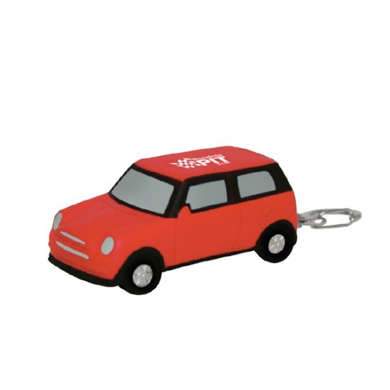 Custom Logo Red mini style car stress reliever key chain.