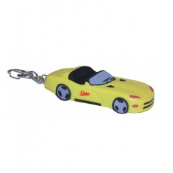 Custom Logo Yellow exotic sports car stress reliever key chain.