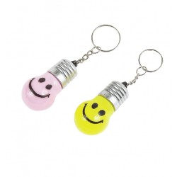 Custom Logo  Smiley face light bulb shape key holder. Custom Logo  Smiley face light bulb shape key holder.