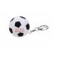 Custom Logo  Soccer shaped key chain stress reliever.