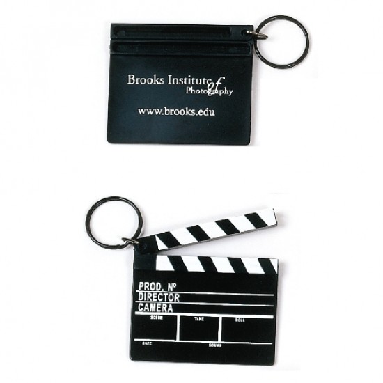 Custom Logo Clapboard Keychain