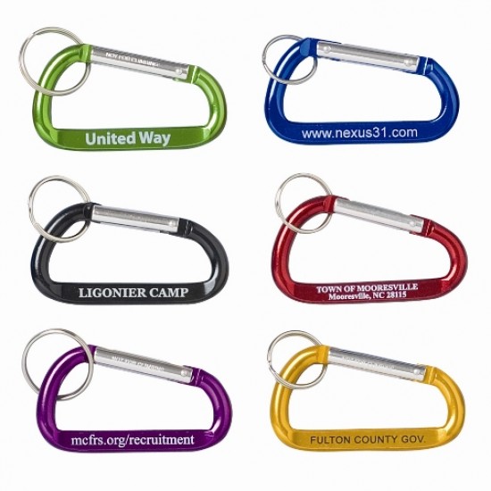 Custom Logo Utility Ring Large Carabiner Clip