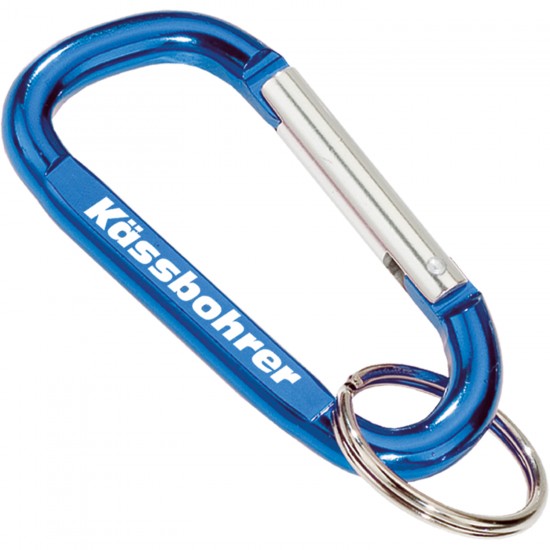 Custom Logo Carabiner w/Split Ring