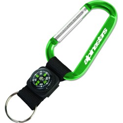Custom Logo Carabiner w/Compass Key Tag Custom Logo Carabiner w/Compass Key Tag