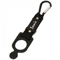 Custom Logo Carabineer w/ Rubber Bottle Holder Custom Logo Carabineer w/ Rubber Bottle Holder