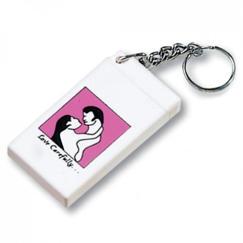 Condom Holder Keychains Custom Logo Key tags