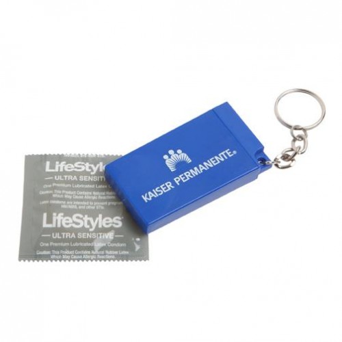 Condom Holder Keychains Custom Logo Key tags