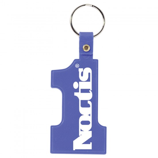 Custom Logo Number 1 Tag Keychain