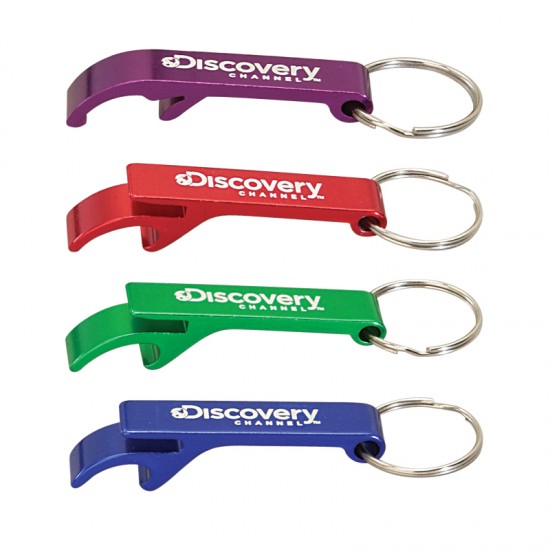 Custom Logo Anodized Aluminum Bottle Opener Keyring