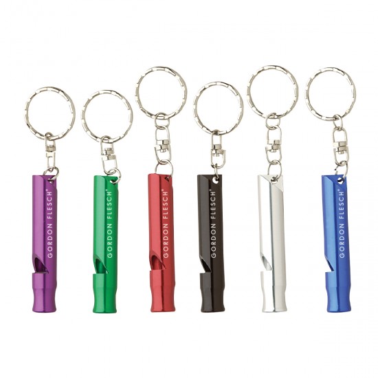 Custom Logo Aluminum Whistle Keyring