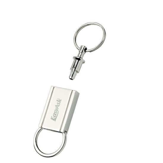 Custom Logo Matte Silver Separating Key Ring