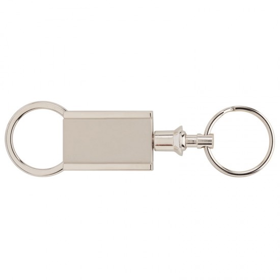 Custom Logo Matte Silver Separating Key Ring