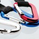 Custom Logo 70mm Carabiner w/ Web Strap & Split Ring