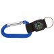 Custom Logo 70mm Carabiner w/ Compass, Web Strap & Split Ring