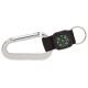 Custom Logo 70mm Carabiner w/ Compass, Web Strap & Split Ring