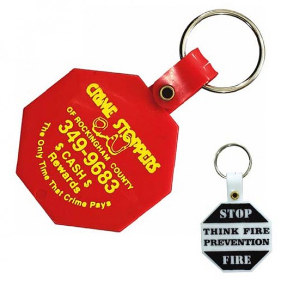 Custom Logo Octagon Key Tag