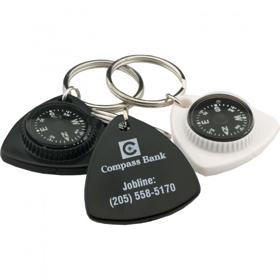 Custom Logo Triangle Compass Key Chain