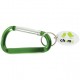 Custom Logo Carabiner Keytag w/ White Tag