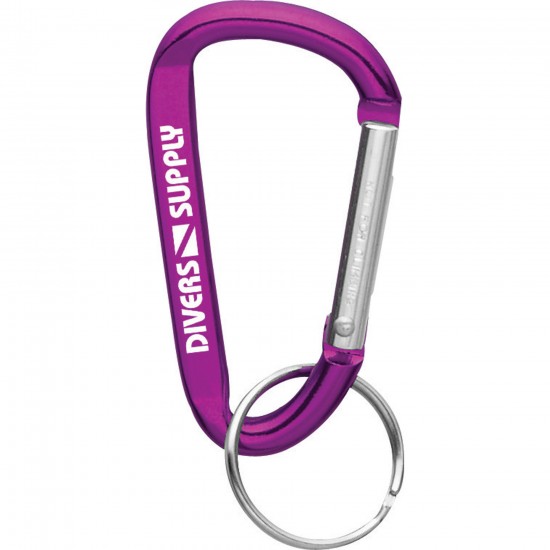 Custom Logo Carabiner w/ Key Ring