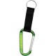 Custom Logo Carabiner w/ Strap & Split Ring